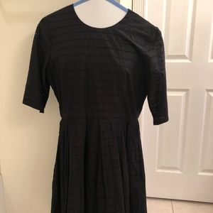 Black Gap Eyelet Dress
